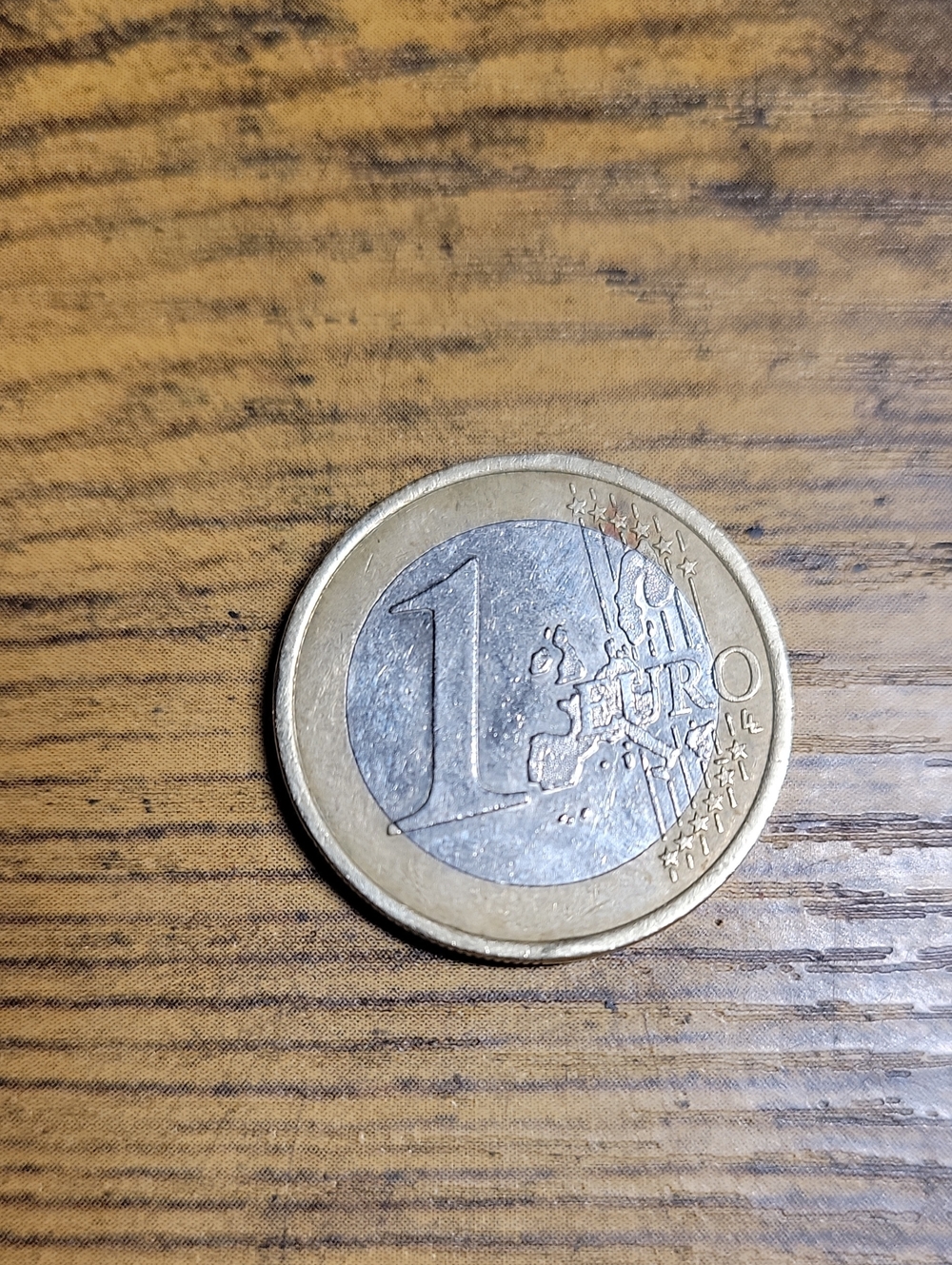 2001 1 Euro Coin - Two Tone Gold and Silver